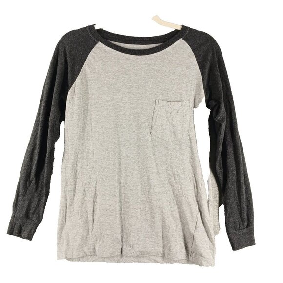 AMERICAN WAREHOUSE T-Shirt Long Sleeve Crew Neck Solid Gray Size XL (16-18) - Picture 1 of 9